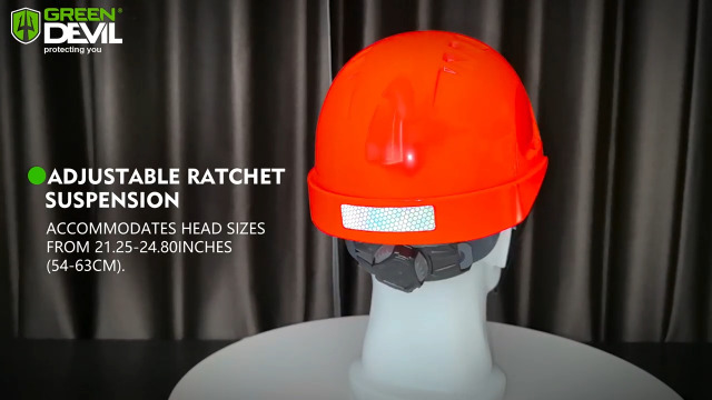 GREEN DEVIL 2910VR Cap-Style Hard Hat Vented ABS Safety Helmet